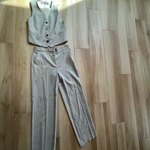 SOLD! Zara Gray Women's Pants & Vest Set